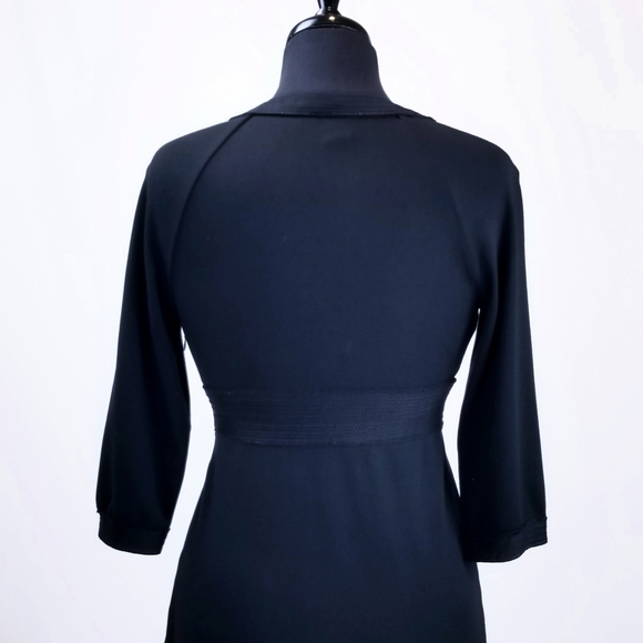 ❤️SOLD❤️Max studio low V cut mini black dress - Picture 7 of 8